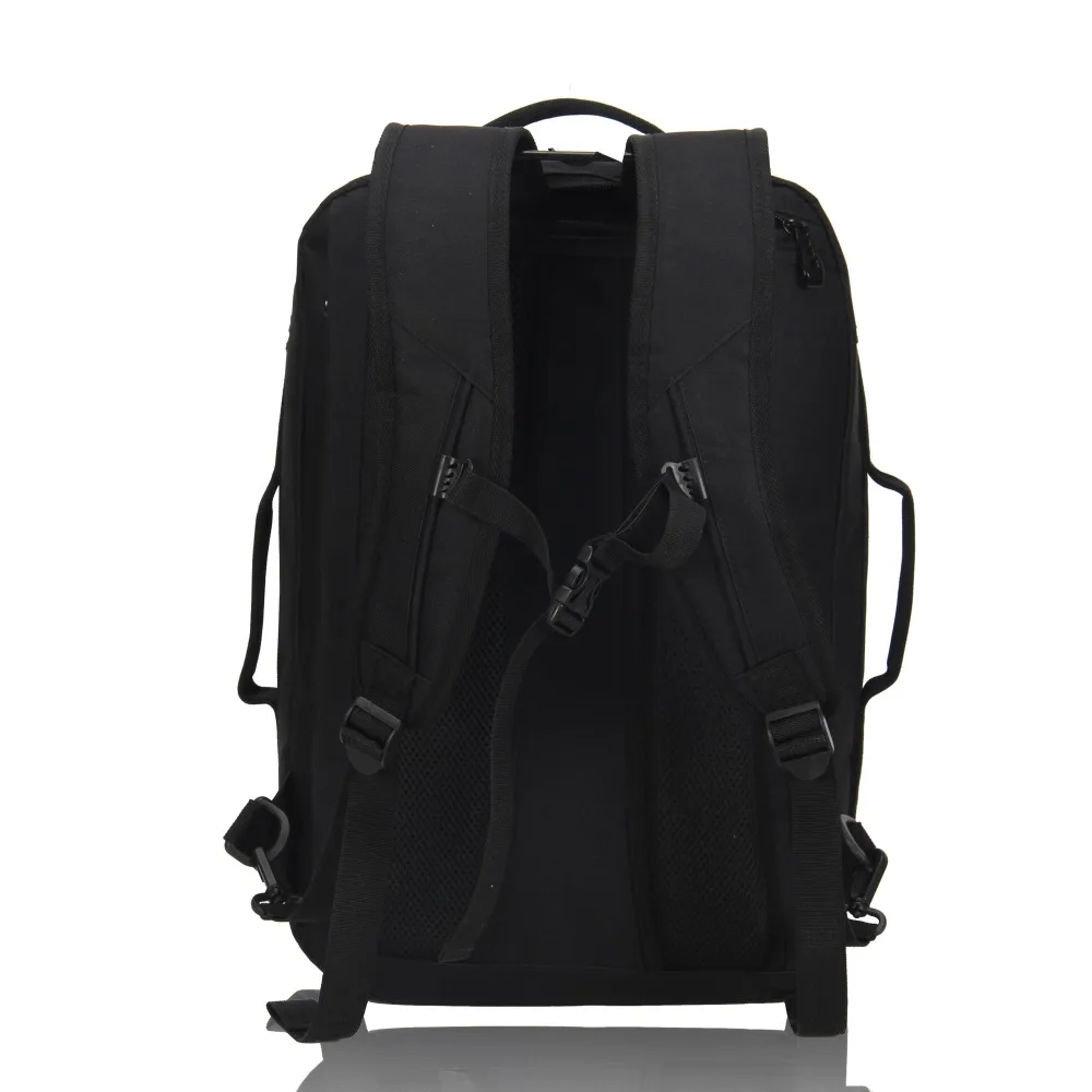 Черный рюкзак для путешествий большой емкости 30L мужской багаж сумка на плечо