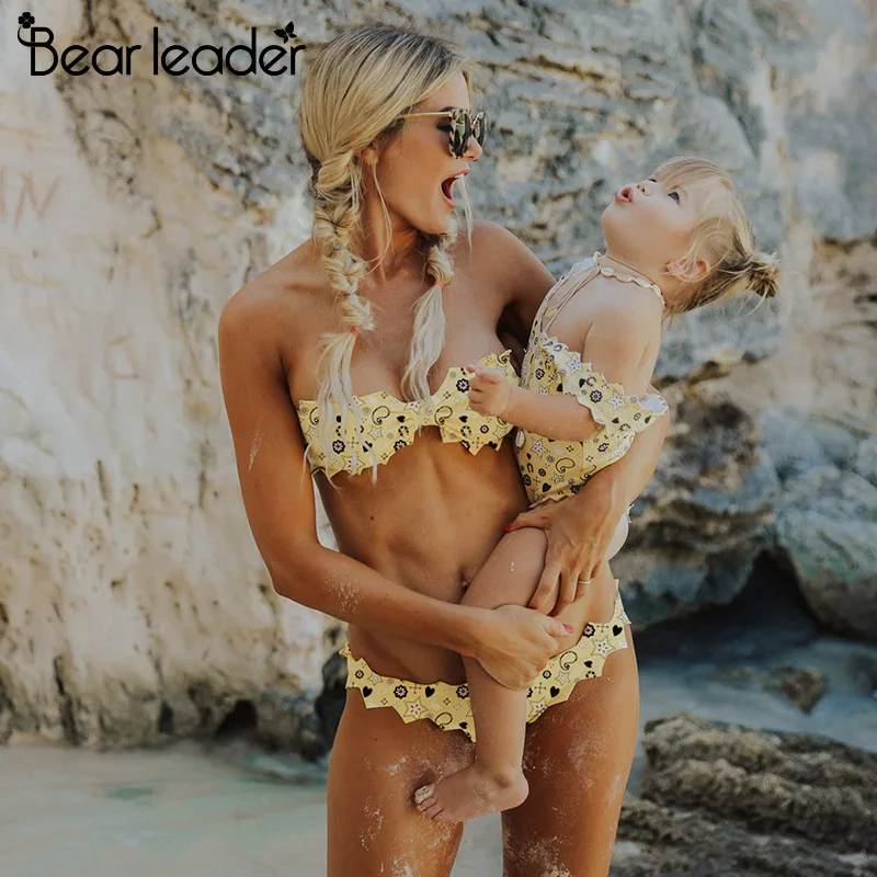 Bear Leader/купальный костюм; коллекция года; Летние одинаковые комплекты для семьи; купальный костюм с рисунком звезды; одежда для купания; Семейные комплекты