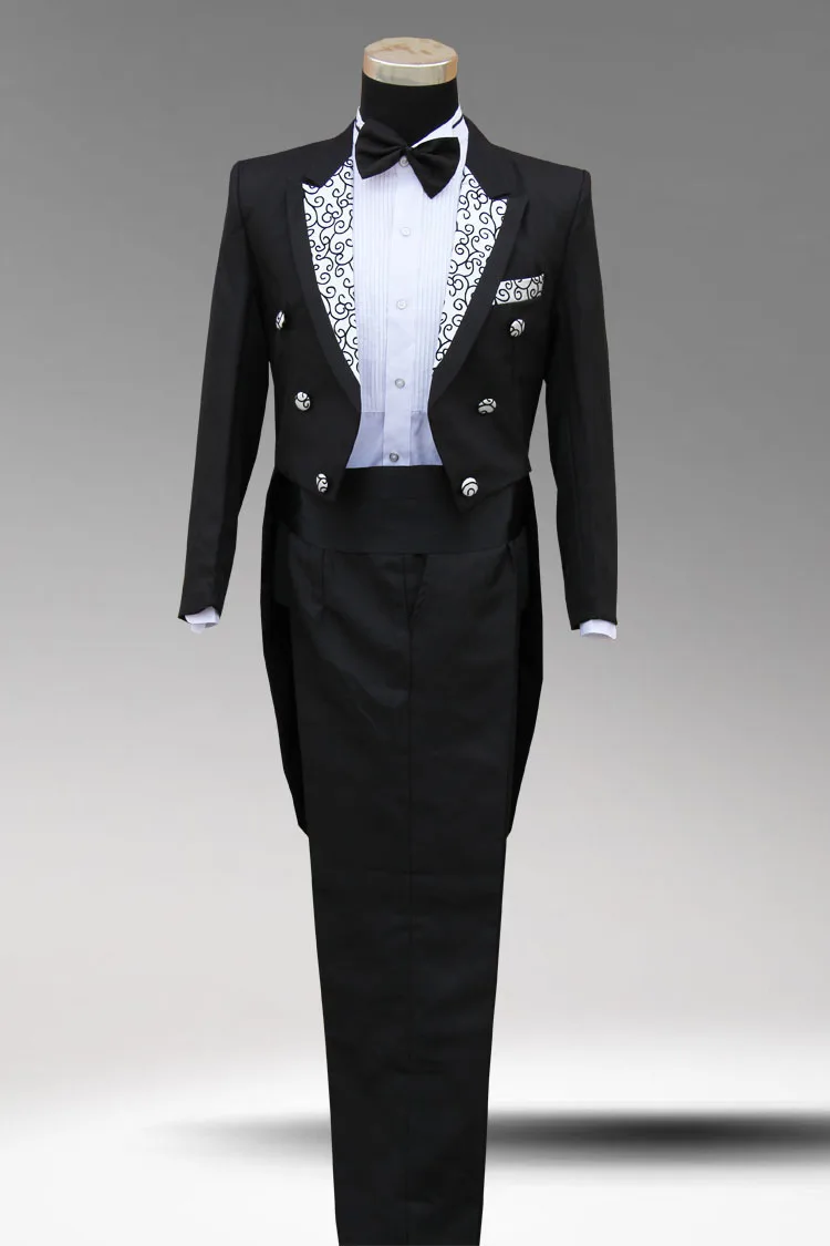 Мужской костюм для свадьбы черный или белый смокинг певицы|formal tuxedos|white black suitmen