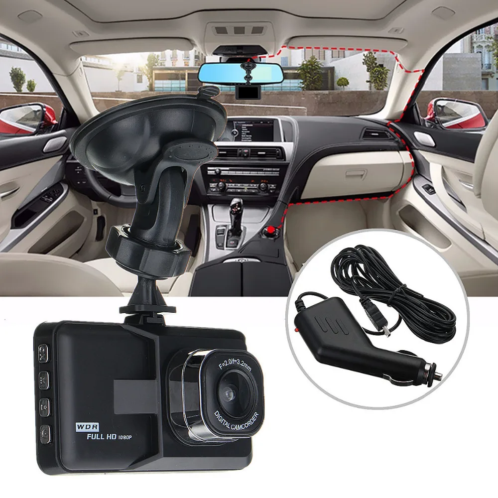 Novatek 2 7 дюйма 1080P Автомобильный видеорегистратор видеокамера WDR парковочный