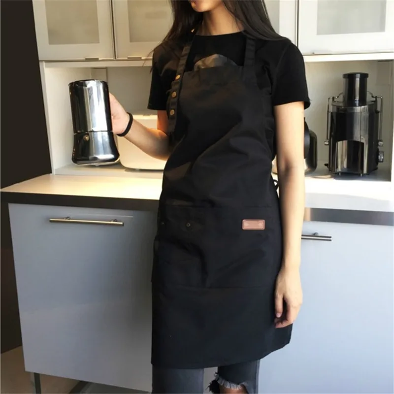 Denim Canvas Pockets Apron Butcher Crafts Baking Chefs Kitchen Cooking BBQ Plain | Дом и сад