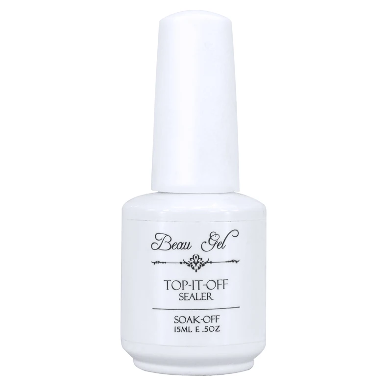 

Beau Gel 2pcs/lot 15ml Safe Semi Permanent Nail Varnish Top & Base Coat Gel Soak-Off Premier UV Gelpolish Nail Art
