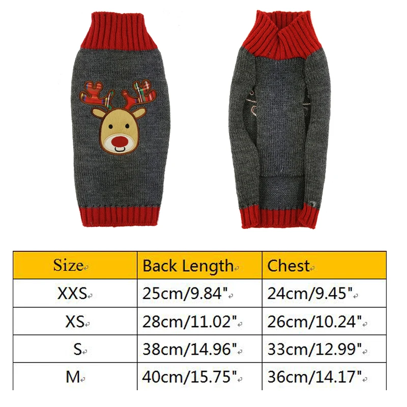 Рождественский вязаный свитер с оленями для собак модная одежда домашних