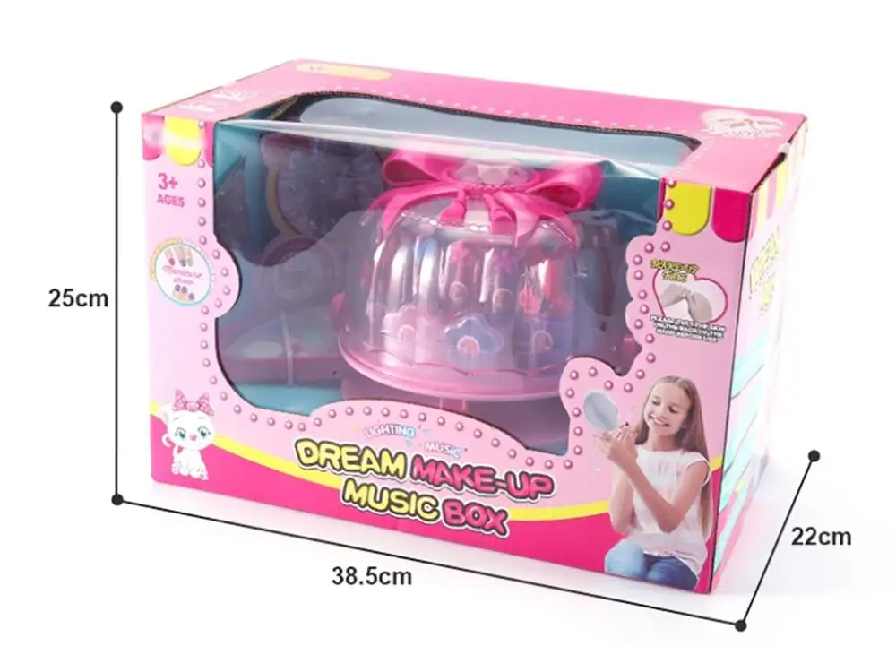 

Pretend Play Cosmetics Set Safe Nontoxic Washable Girl Simulation Makeup Toys