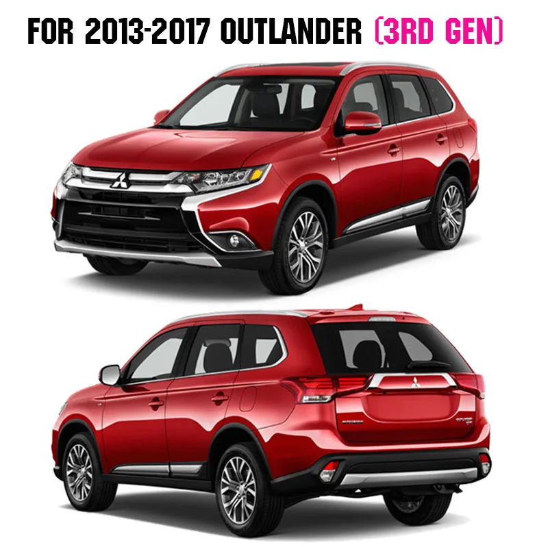 Хромированная накладка на заднюю багажник для Mitsubishi Outlander 2013 2019 декоративная