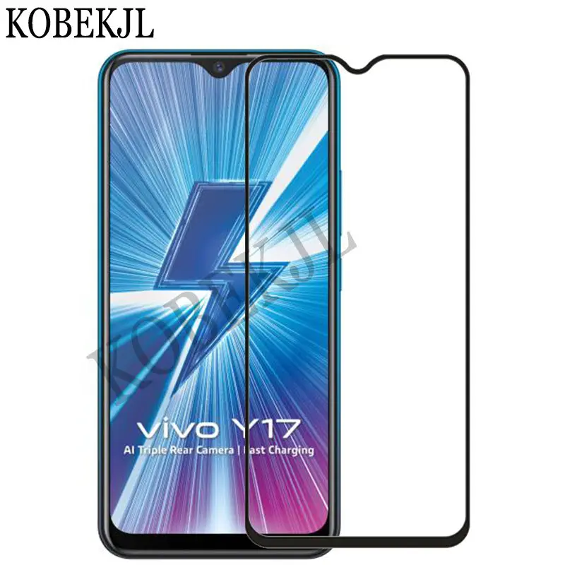 Закаленное стекло для Vivo Y17 защитная пленка экрана Y 17 VivoY17 1902 V1902 полное покрытие