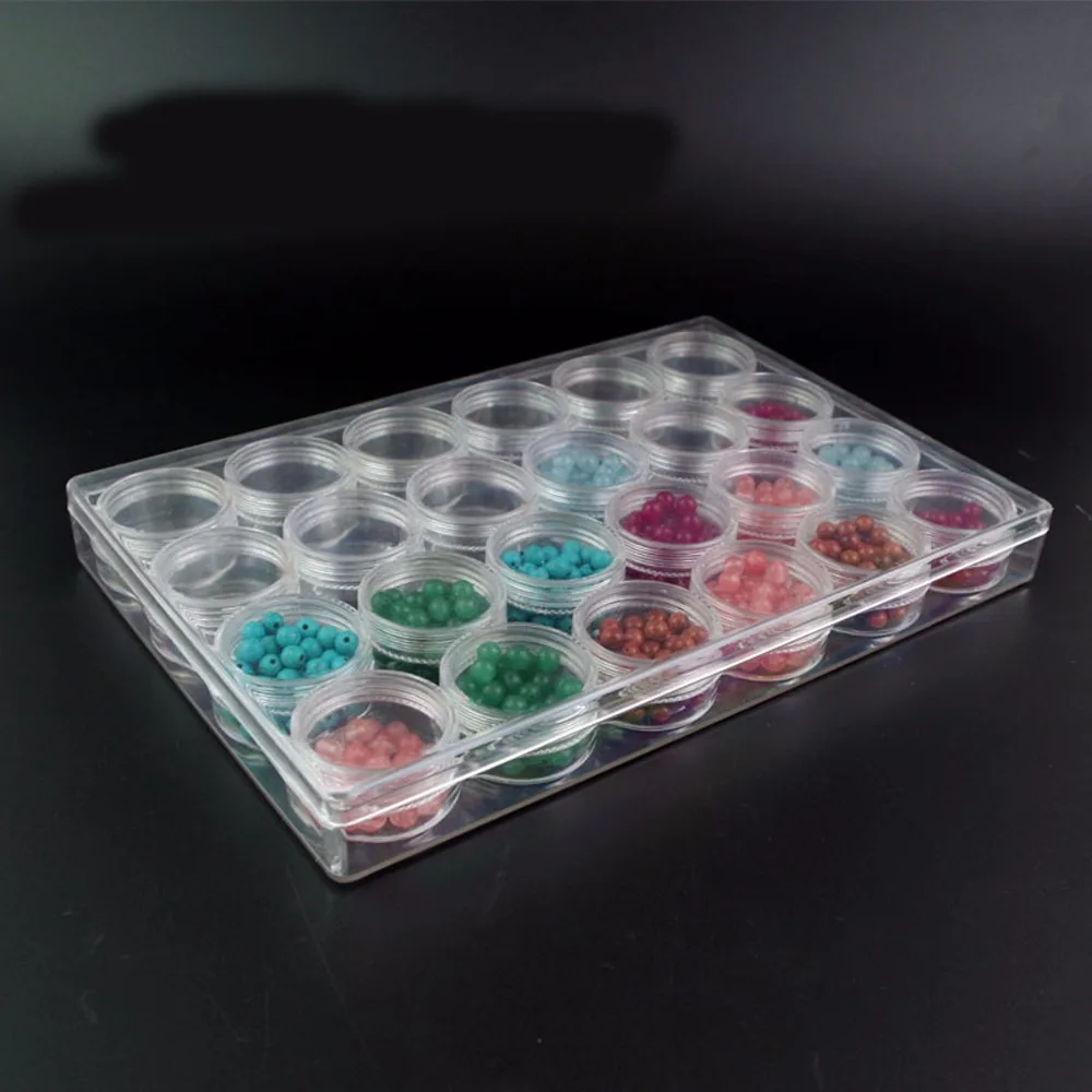 Новинка 2017 контейнеры для хранения бусин прозрачная пластиковая коробка