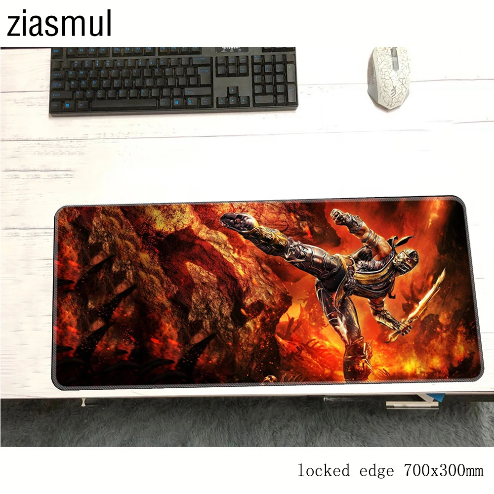 Коврик для мыши mortal kombat 700x300x3 мм коврик на запястье компьютерный Для Мыши игровые