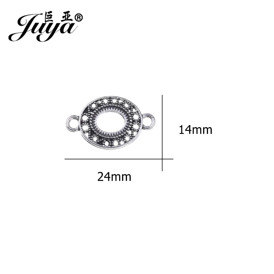 JUYA высокое качество кабошоны базовые лотки 10х8 мм 20шт старинная филигранная