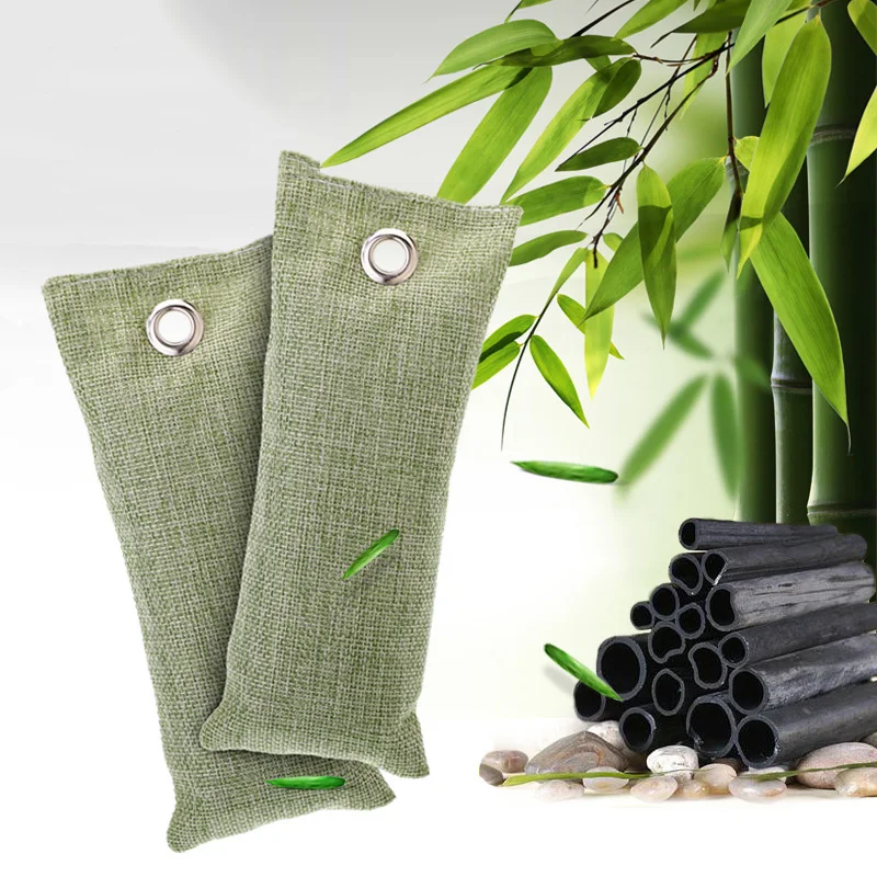 

4PCS 200G + 4PCS 75G Bamboo Charcoal Bag For Home Car Purify Air Absorber