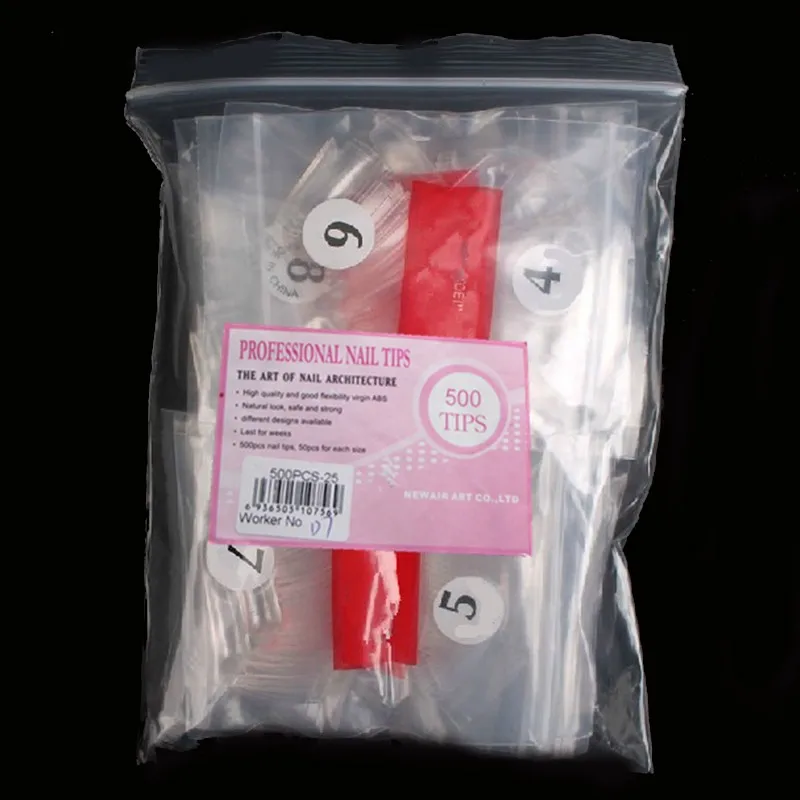 Профессиональные французские уникальные накладные ногти 500 шт + 50 Акриловые