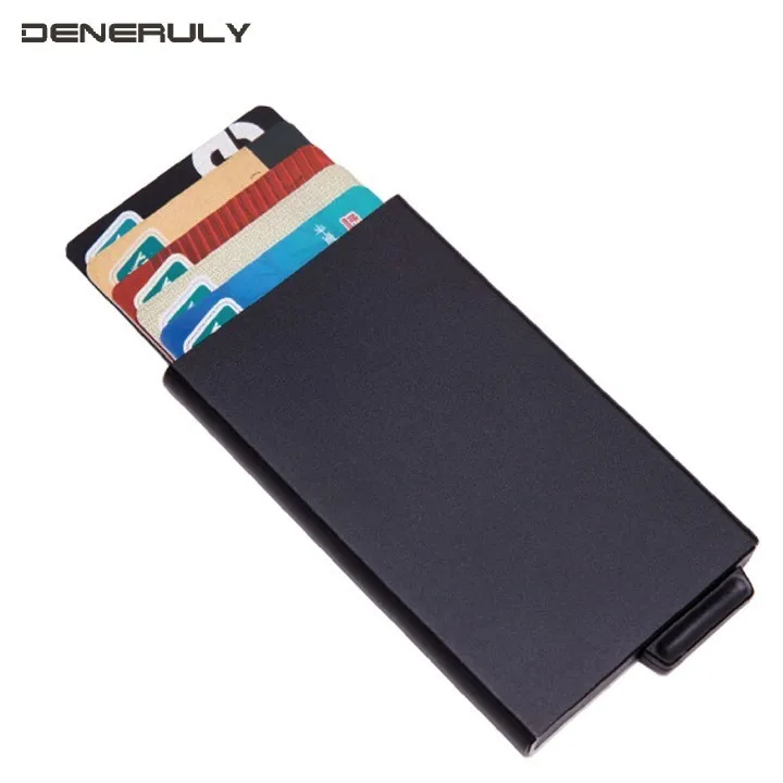 

Ultra Thin Small Card Holder RFID Blocking Wallet Mens Purse Minimalis Travel Credit Card Wallet Porte Carte Zipper Carteira