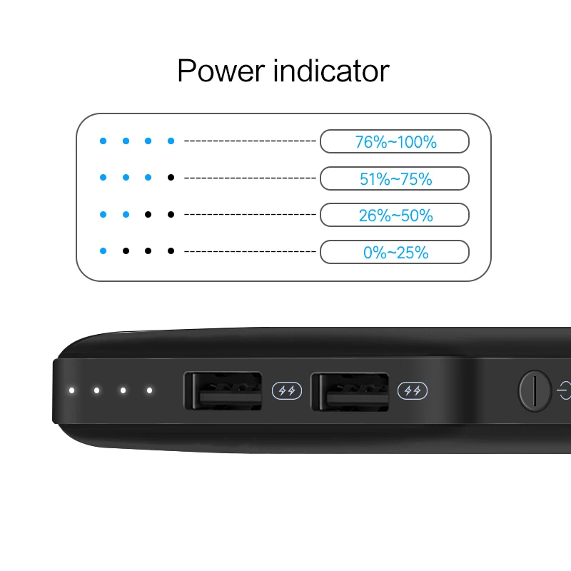 LINGCHEN power Bank 10000 mAh bank 2.1A Внешняя батарея портативный мобильный телефон двойной USB