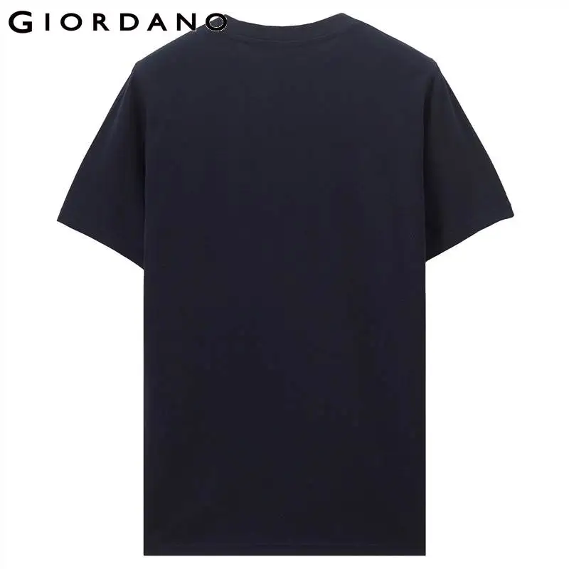 Giordano мужская быстросохнущая спортивная футболка с вышивкой на груди есть