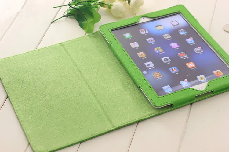 Чехол для планшета ipad 2/3/4 9 7 '' кожаный Смарт-держатель личи 2 3 4 чехол с