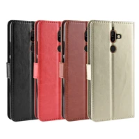 new for nokia 7 plus case nokia7 plus retro wallet flip style glossy pu leather phone cover for nokia 7 plus with card holder