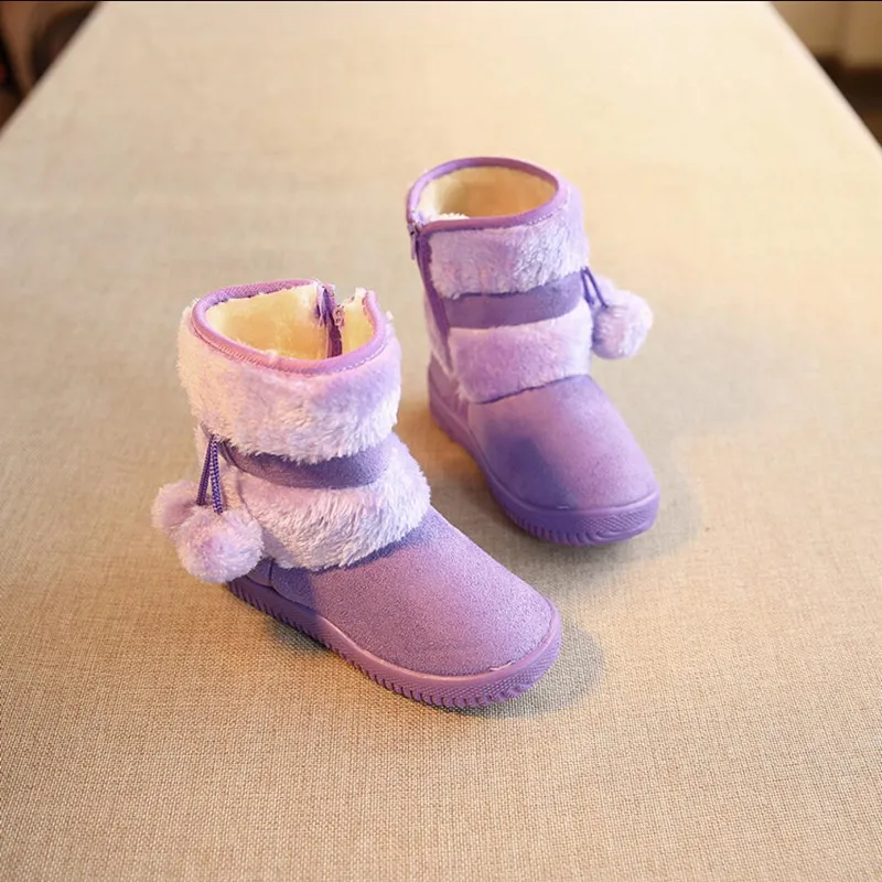 2015 детская Девичьи зимние сапоги Обувь для мальчиков ботинки осень зима теплые