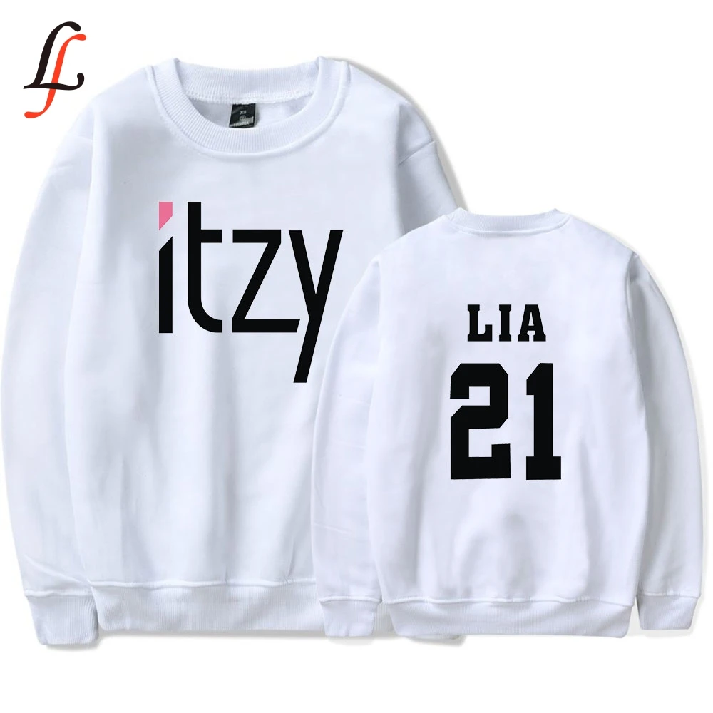 Женская толстовка без шапочки с принтом Itzy в стиле хип-хоп новинка 2019 модные