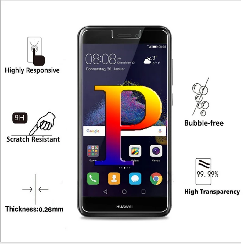 Закаленное стекло для huawei p8 lite Защитное экрана hauwei p 8 защитное 2.5d|Бамперы| |