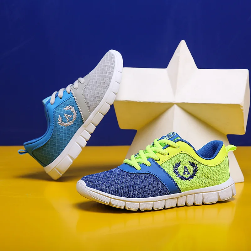 

Children's Running Leisure Shoes of CUHK Spring 2019 New Kids'Sports Shoes Boys' Breathable Mesh Single Shoes