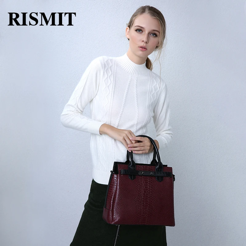 RISMIT 2017 Женская модная сумка дизайнерская Брендовая женская ПУ ретро змеиная на