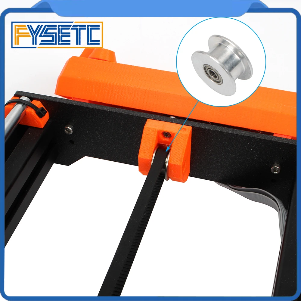 Подшипники Prusa i3 MK3/MK2 623h 3 мм алюминиевый анодированный плоский Натяжной ролик