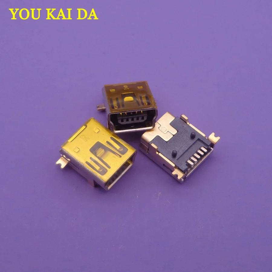 100 шт. мини USB разъем тип B 5pin SMT/DIP гнездо 2 0|connector 5pin|smt connectorconnector smt |