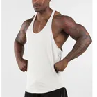 Мужские майки для спортзала Muscleguys, 100% хлопковая рубашка без рукавов, жилет для бодибилдинга и фитнеса, повседневная одежда
