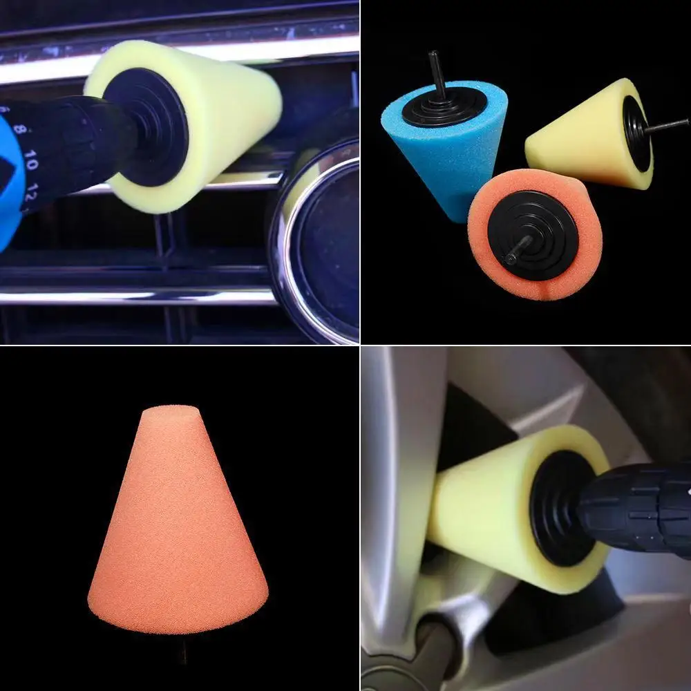 Meijiabuy Conical car tire polishing sponge dead angle specially designed for small area | Инструменты