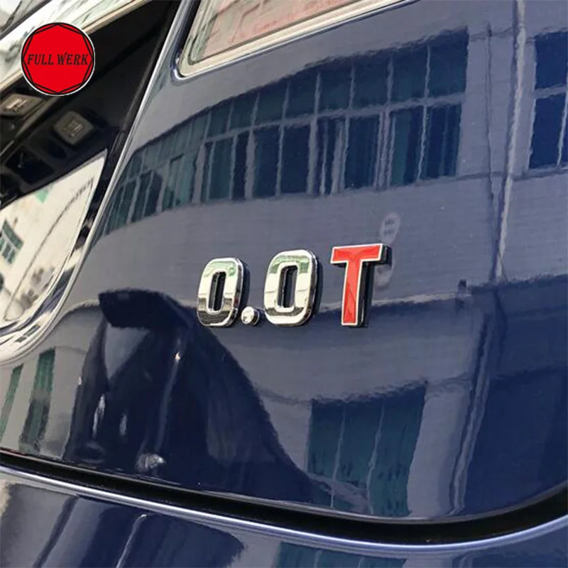 Автомобильная задняя наклейка из цинкового сплава с номером эмблемы декоратор 3M