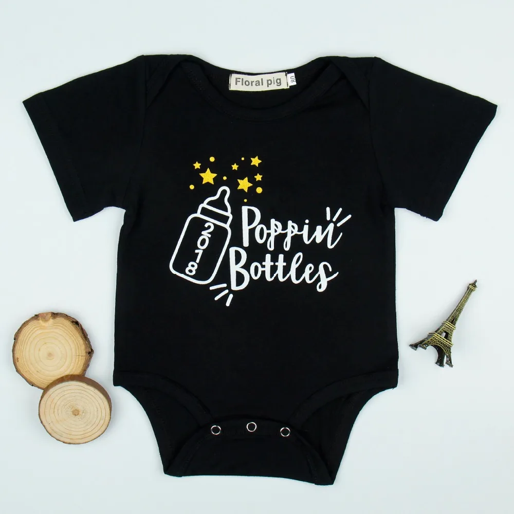 2018 модные повседневные Детские боди с короткими рукавами для новорожденных