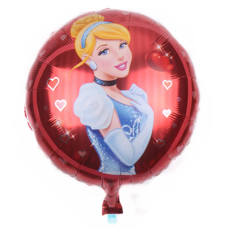 XXPWJ 1 шт. Бесплатная доставка Новые круглые три принцессы алюминиевые воздушные