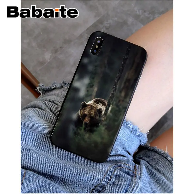 A4 Babaite grizzly bear Новинка чехол для телефона Fundas чехол для Apple iPhone 8 7 6 6S Plus X XS MAX 5 5S SE XR чехол - Цвет: A4