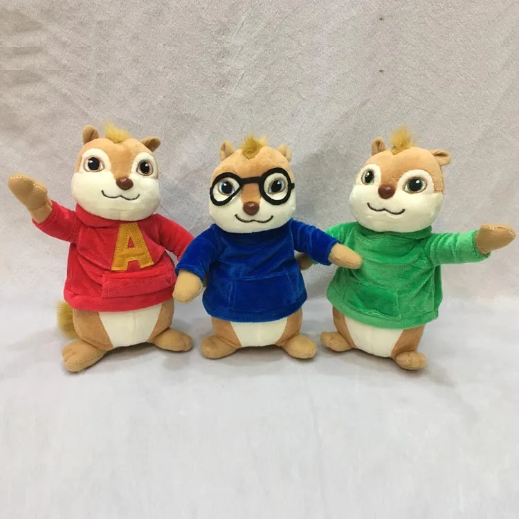 

2019 New Arrial Alvin And The Chipmunks Plush Toys Animal Cartoon Doll Cute Stuffend Soft Toy For Children Birthday Gift