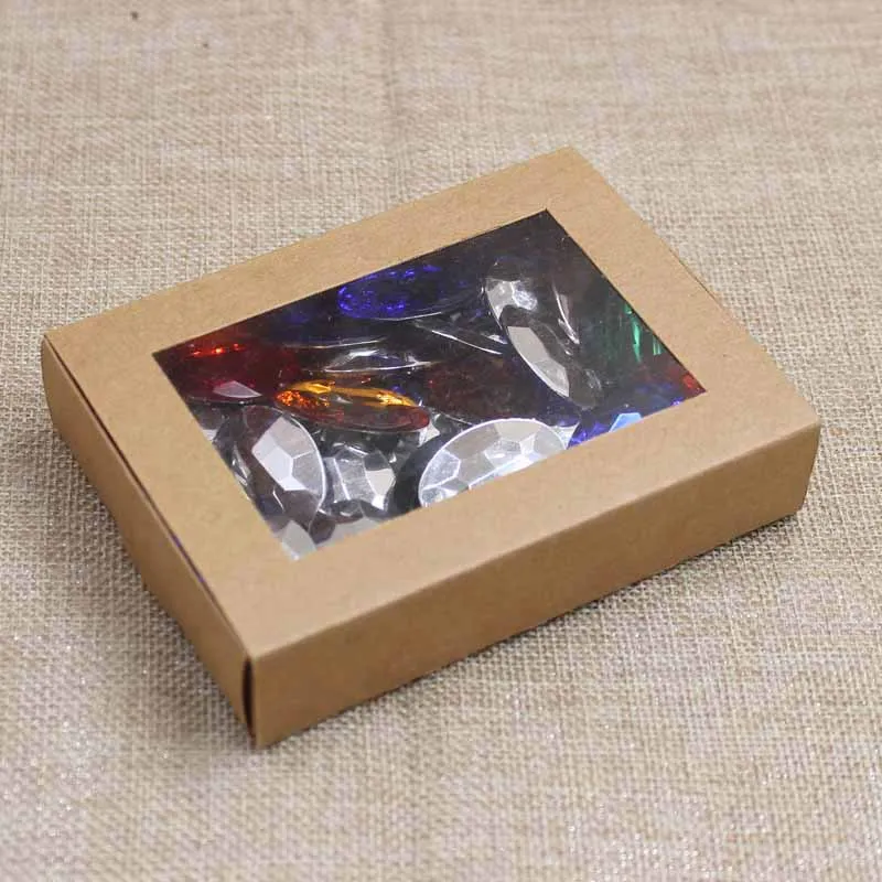 20 шт. крафт/бежевый/Розовый Лидер продаж подарочная упаковка и окно для витрин