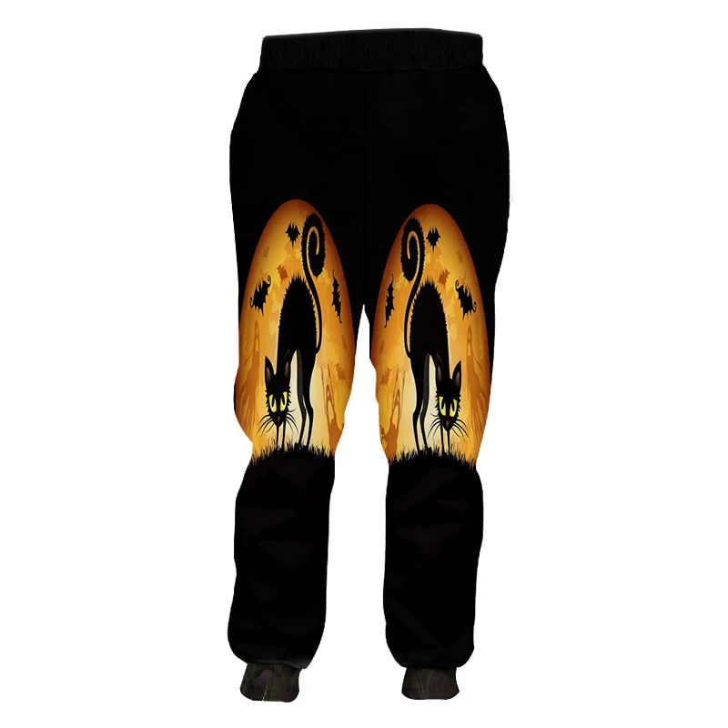 OGKB Хэллоуин Животные кошка леди брюки 3D принт тыквы трение тренд большой размер