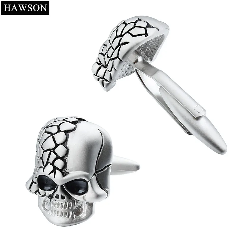 2017 забавные перламутровые песочные Запонки череп дизайн для мужских костюмов