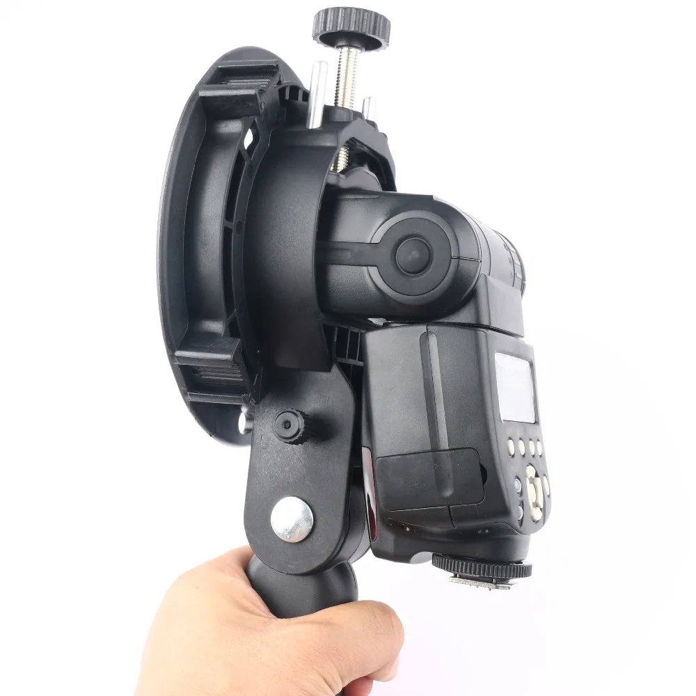 Ручной держатель s образного кронштейна Bowens S для вспышки Speedlite Snoot Softbox Beauty Dish