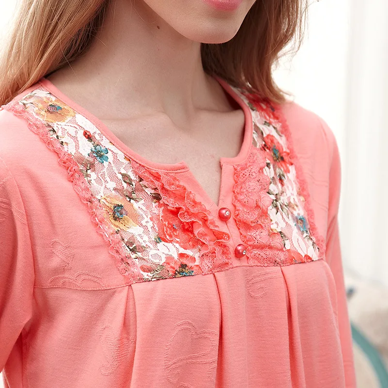 Новинка 2016 весенние и осенние пижамы женские молочный Шелковый костюм для отдыха