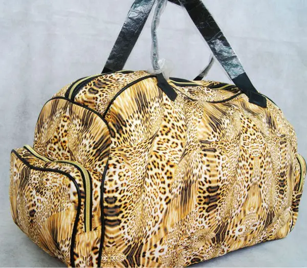 Leopard Для женщин Винтаж Ретро выходные сумка Duffle Путешествия Сумка сумку ручной клади сумки спортивный костюм паетки - Цвет: Leopard