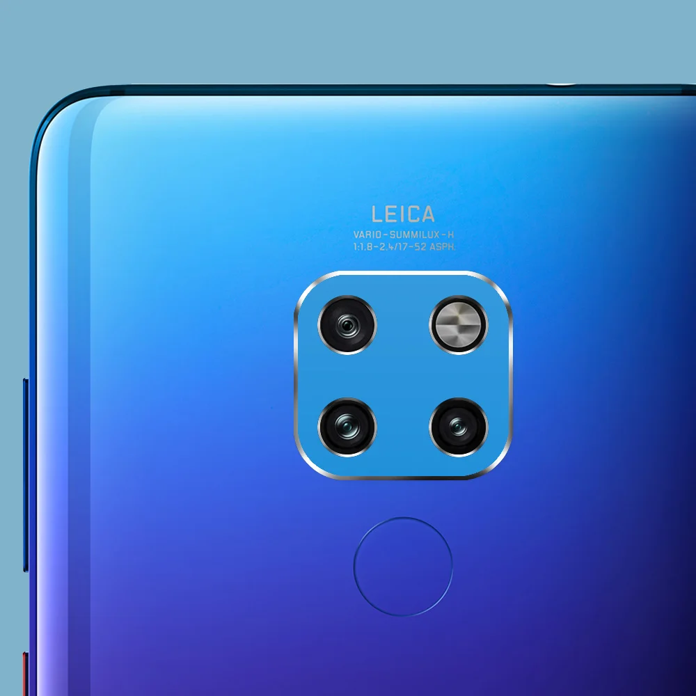 Light blue NYFundas для huawei mate 20 pro x задний тыловой объектив камеры Кольцо протектор для huawei mate 20 X камера защитное кольцо - Цвет: Light blue