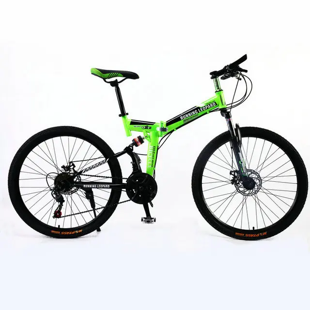 21 speed Lock fork Запуск Leopard складной bicycmountain велосипед 26-дюймовый стальной 21 скорость велосипеды двойной дисковые тормоза с дорожных велосипедов гоночный bicyc BMX БИК - Цвет: 21 speed Lock fork