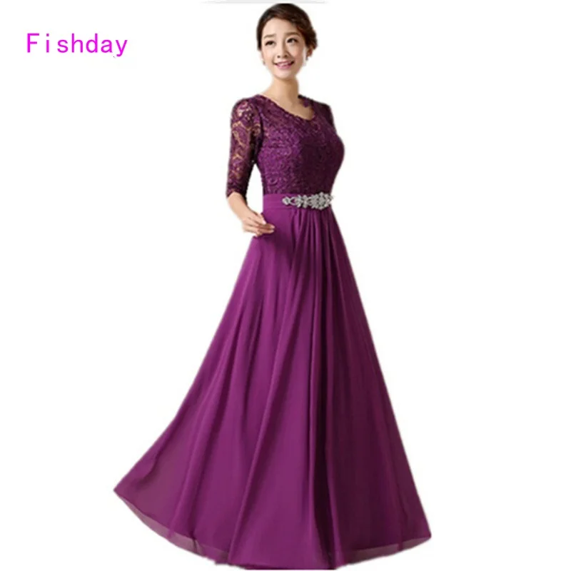 Fishday вечернее платье фиолетового цвета для девочек длинная кружевная обувь с