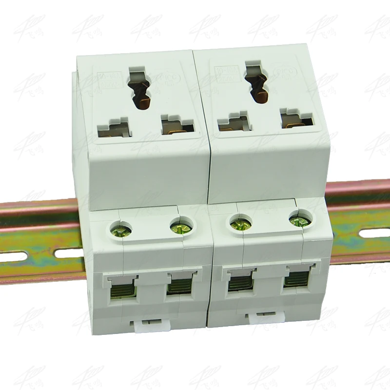 Din rail модульный разъем для распределительных щитов 3 х контактный удлинитель