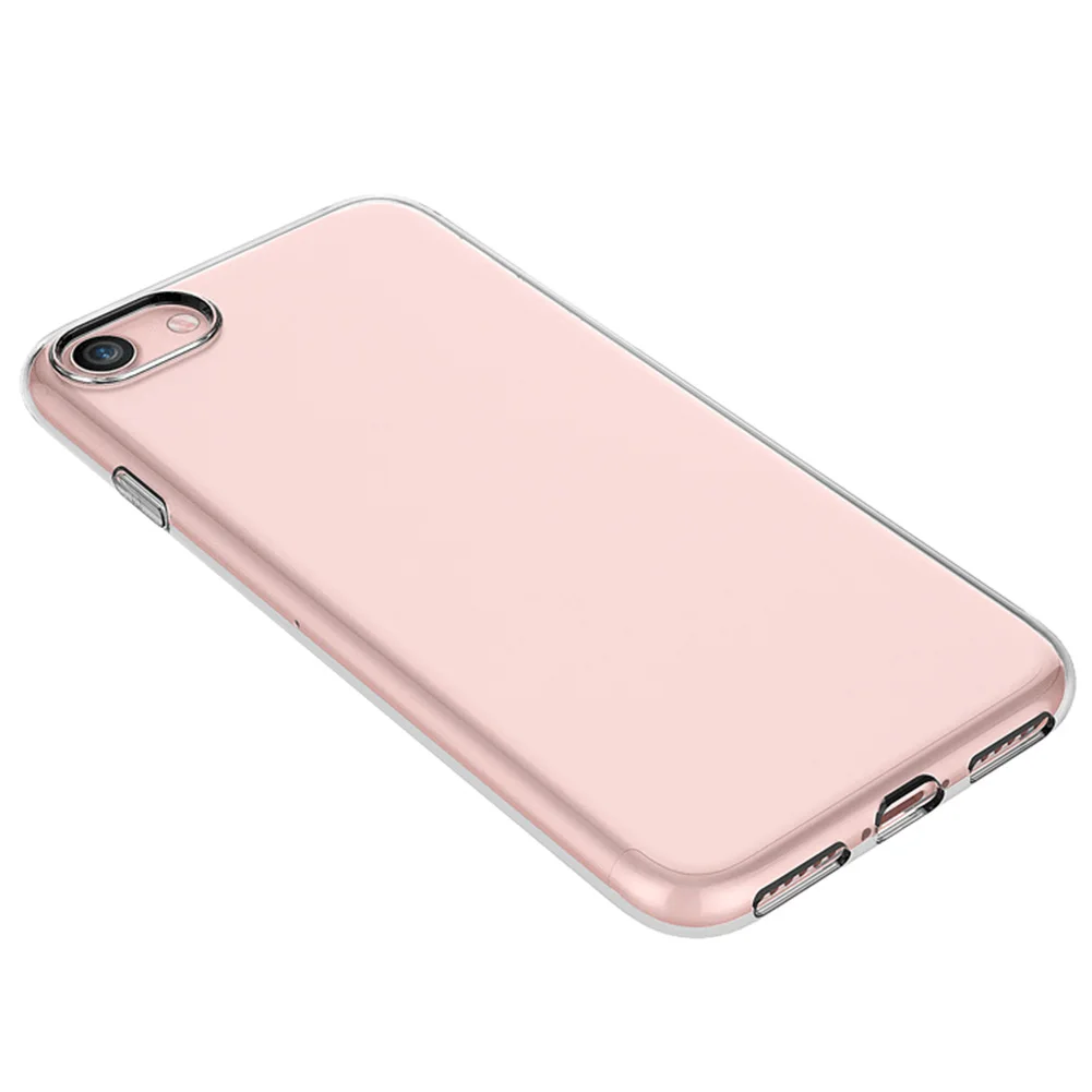 Модный прозрачный чехол для телефона iphone TPU Мягкий тонкий сотового Прозрачный