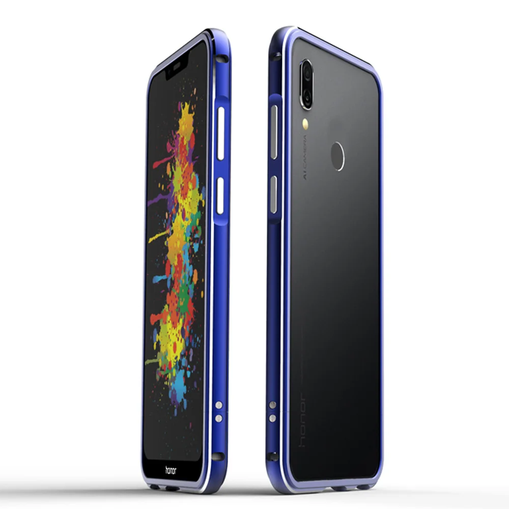 Синий Чехол для huawei Honor play 6," huawei Honor play, бампер, защита, Роскошный Алюминиевый металлический каркас для huawei Honor play, чехол для COR-L29 - Цвет: Синий