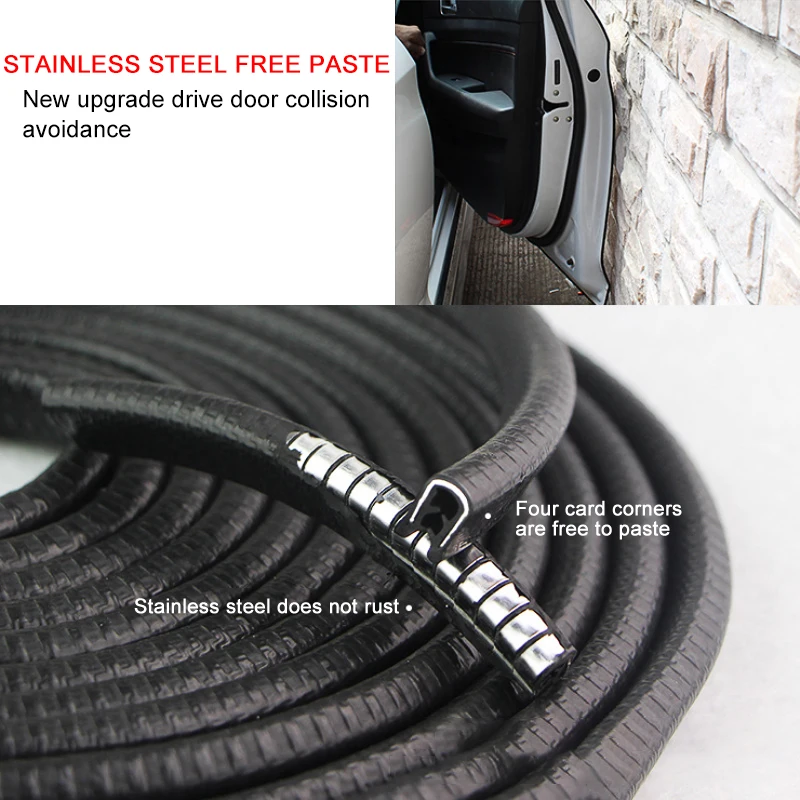

Universal Car Door Edge Scratch Protector 10M Strip Sealing Guard Trim Automobile Door Stickers Decoration Protector Car-styling