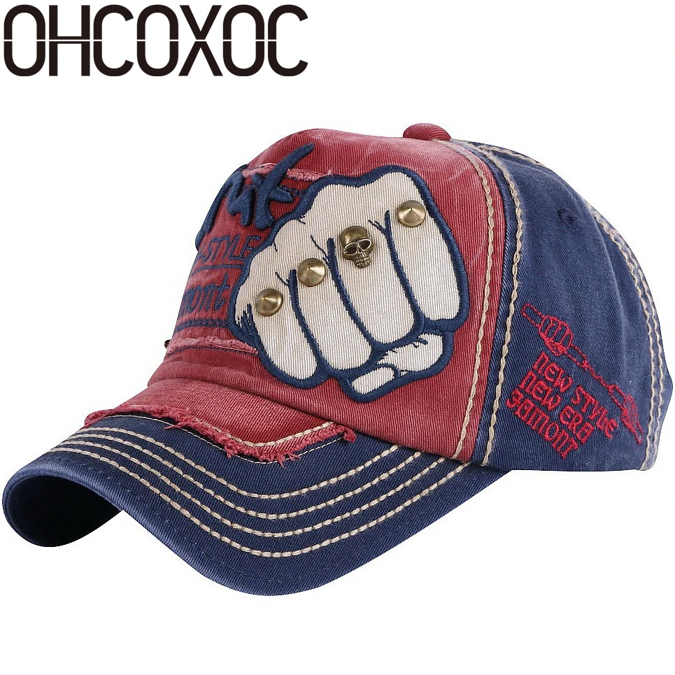 OHCOXOC new trendy women men novelty baseball cap Good quality cotton washable spring summer autumn sports caps hats | Аксессуары для