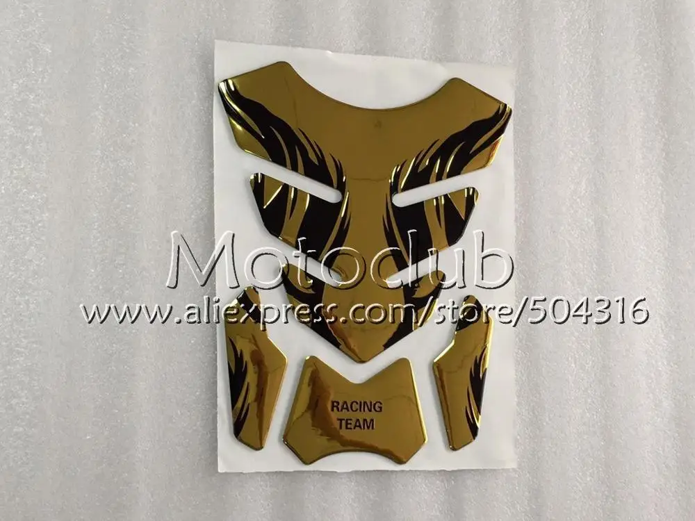 Углерода Волокно Танк Pad Protector для Kawasaki Ninja GTR1400 08 09 10 11 GTR 1400 2008 2009 2011 gtr-1400 3D бензобак Кепки стикер - Цвет: Золотой