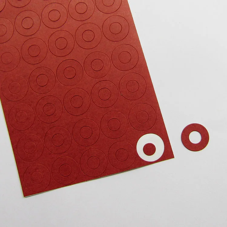 

Single section perforated fast paper 18650 battery- pack special insulating gasket